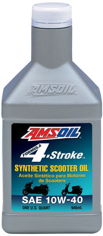 AMSOIL Formula 4-Stroke SAE 10W-40 Synthetic Scooter Oil